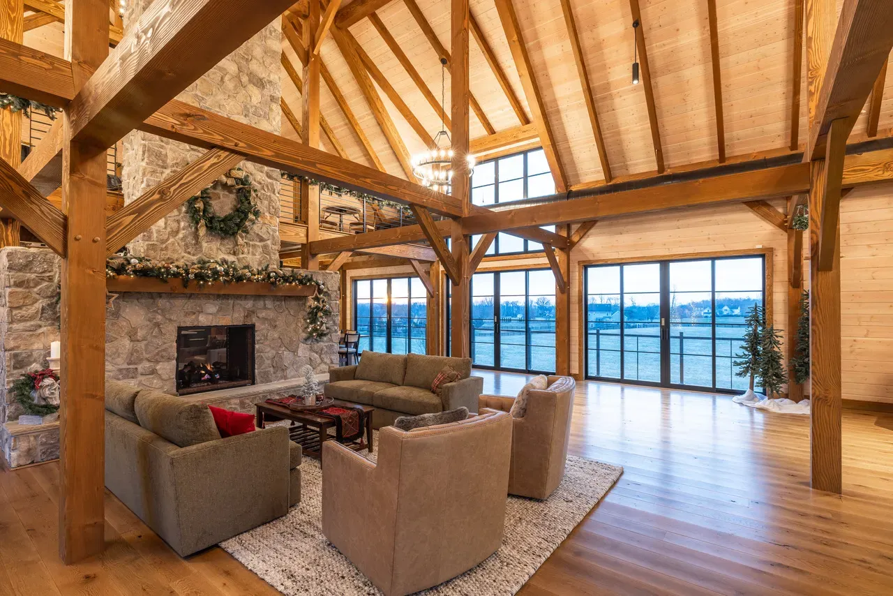 Mountain View Estate timber frame home in Western Loudoun County, Virginia